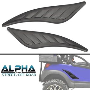 Alpha series rear trim accent (2x pieces)
