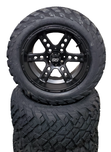 14'' Dominator Matte Black with willy tire