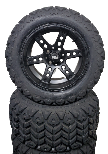 14'' Dominator Matte Black with x-trail tire