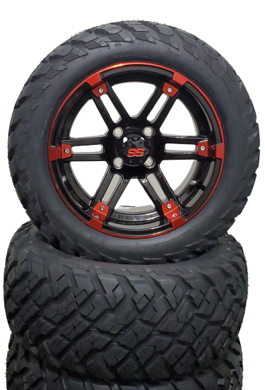 14'' Davy Red & Black with willy tire