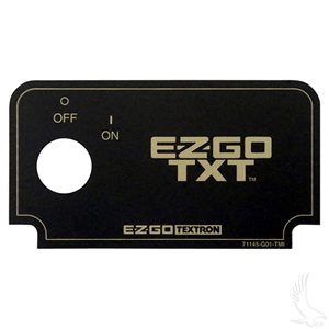 Decal, Key Switch, E-Z-Go TXT / Medalist