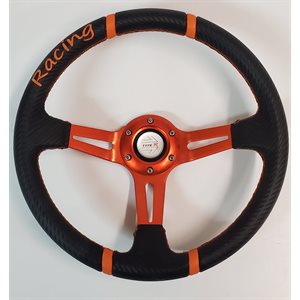 Steering Wheel / racer style / Orange 