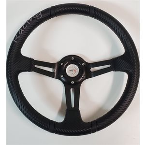 Steering Wheel / racer style / Black