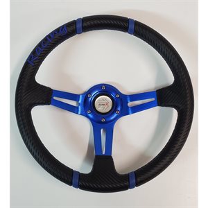 Steering Wheel / racer style / Blue 